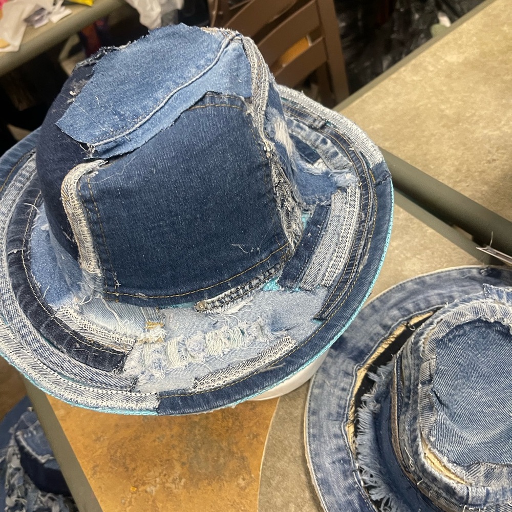 Denim Patchwork Custom Hat - image 3